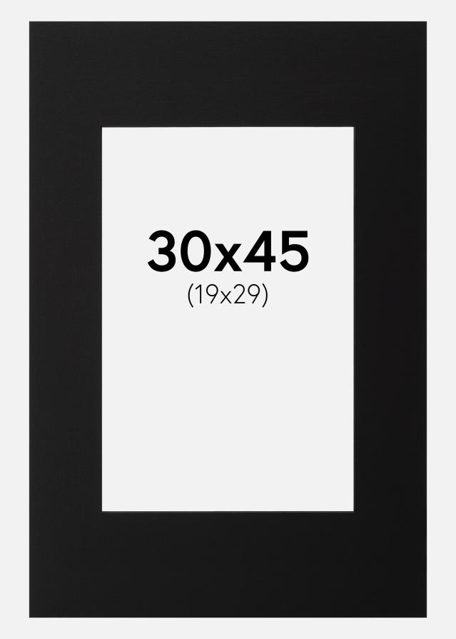 Paszpartu Fekete Fekete él 30x45 cm (19x29)