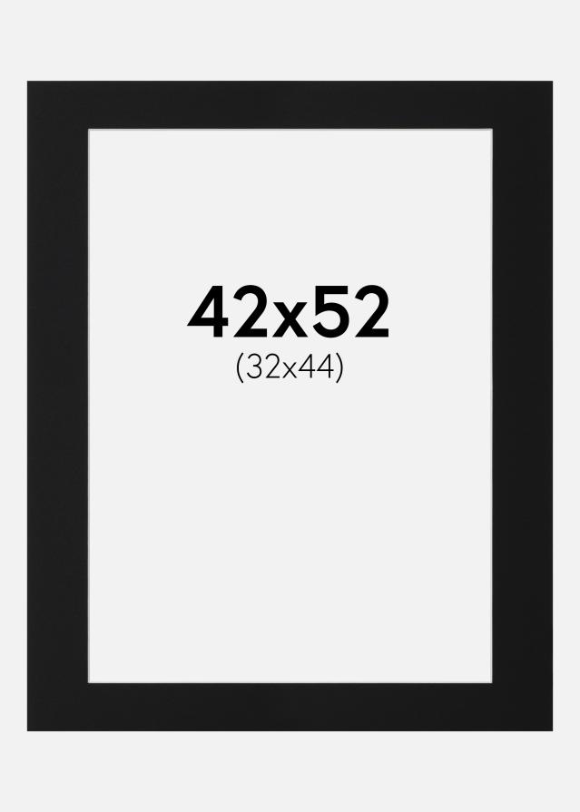 Paszpartu Fekete Standard (Fehér Mag) 42x52 cm (32x44)