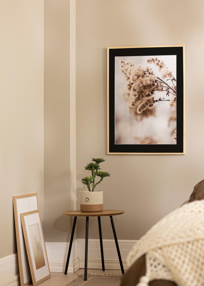 Keret Galant Erdeifenyő 30x30 cm - Paszpartu Fekete 8x8 inches