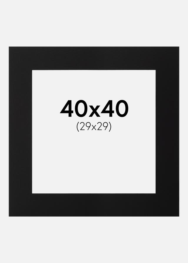 Paszpartu Fekete Fekete él 40x40 cm (29x29)