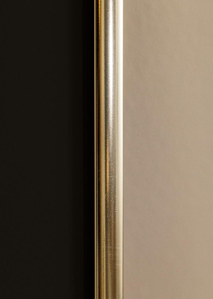 Keret Alumínium Csiszolt Arany 70x100 cm - Paszpartu Fekete 62x85 cm