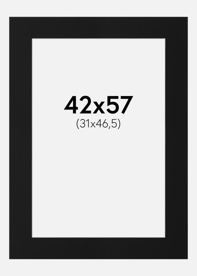 Paszpartu Fekete Standard (Fehér Mag) 42x57 cm (31x46,5)