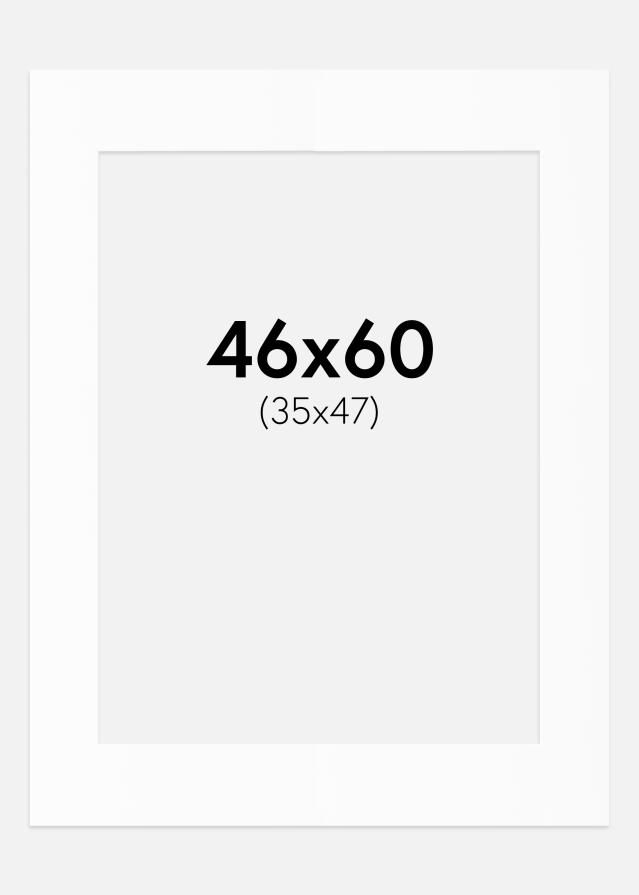 Paszpartu Standard fehér (fehér mag) 46x60 cm (35x47)