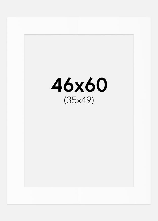 Paszpartu Standard fehér (fehér mag) 46x60 cm (35x49)