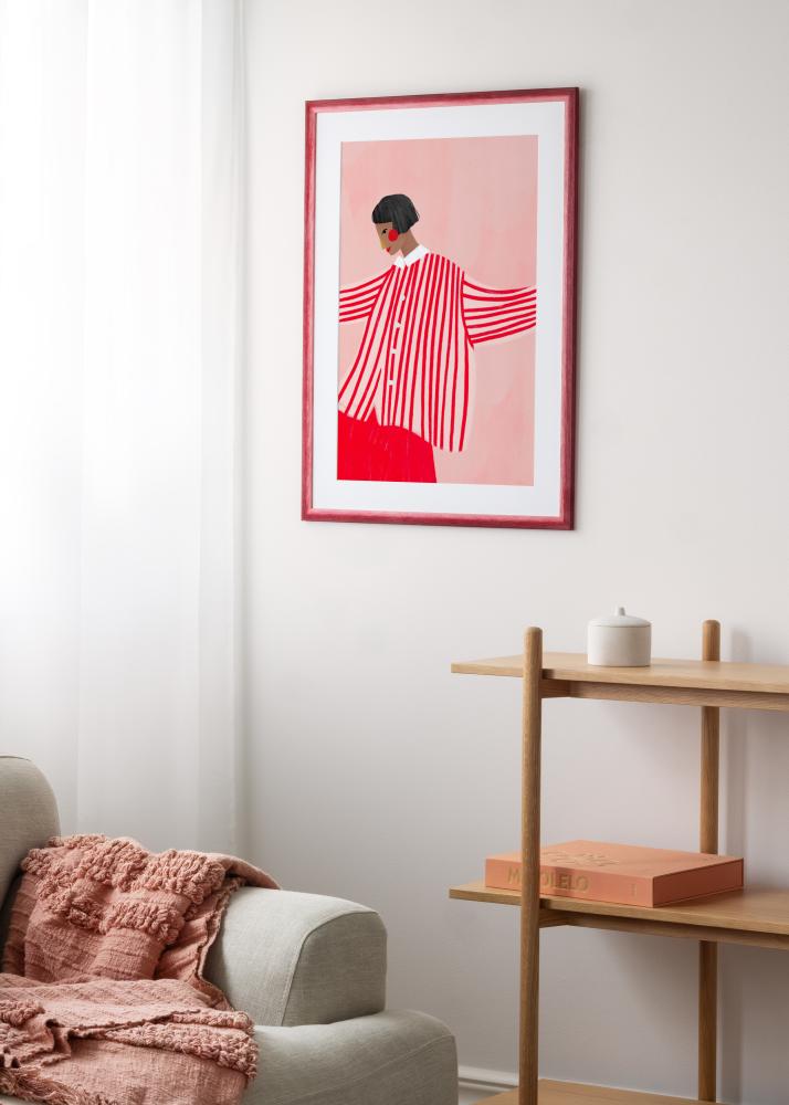 Keret Cornwall Akrilüveg Sötétvörös 30x30 cm