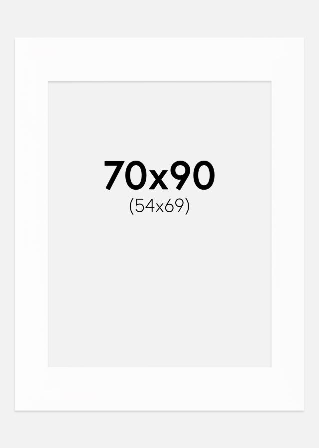 Paszpartu Fehér Fehér él 70x90 cm (54x69)