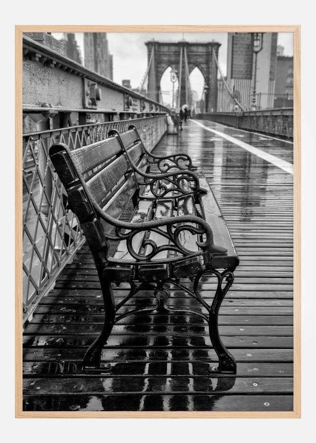Rainy day on the bridge Poszter