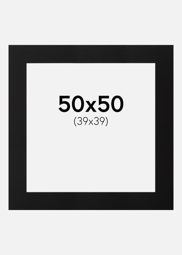 Paszpartu Fekete Fekete él 50x50 cm (39x39)