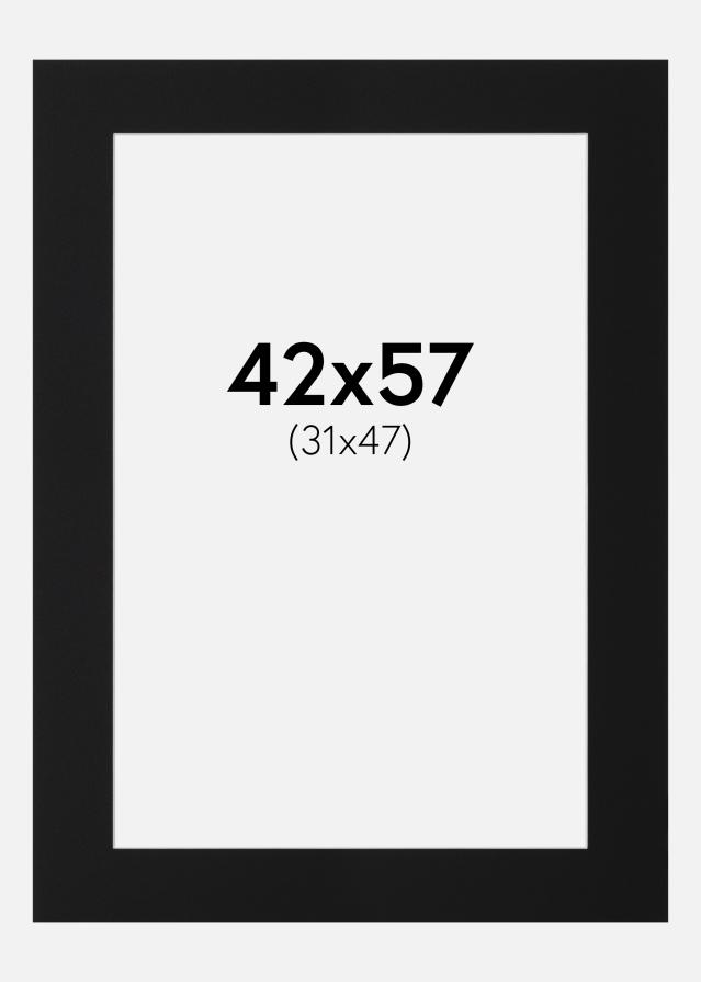 Paszpartu Fekete Standard (Fehér Mag) 42x57 cm (31x47)