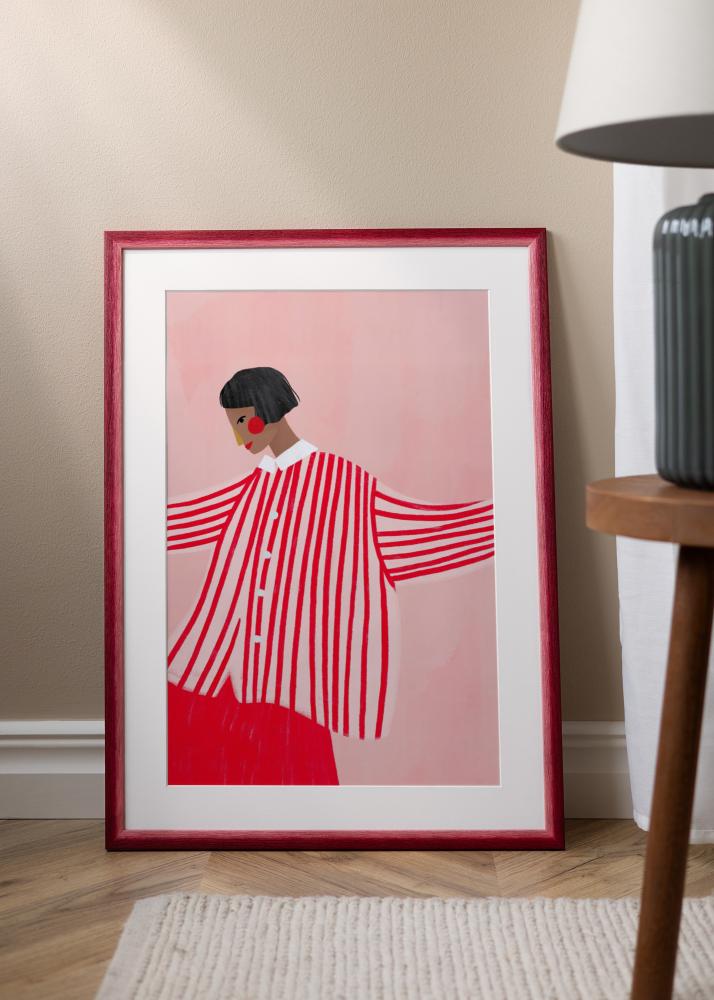 Keret Cornwall Akrilüveg Sötétvörös 30x30 cm