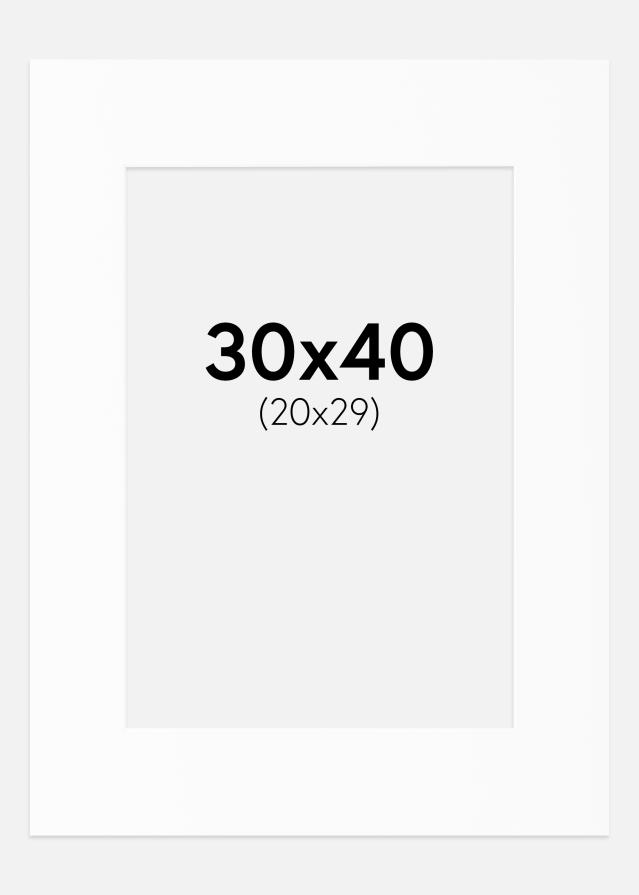 Paszpartu Canson Fehér Fehér él 30x40 cm (20x29)