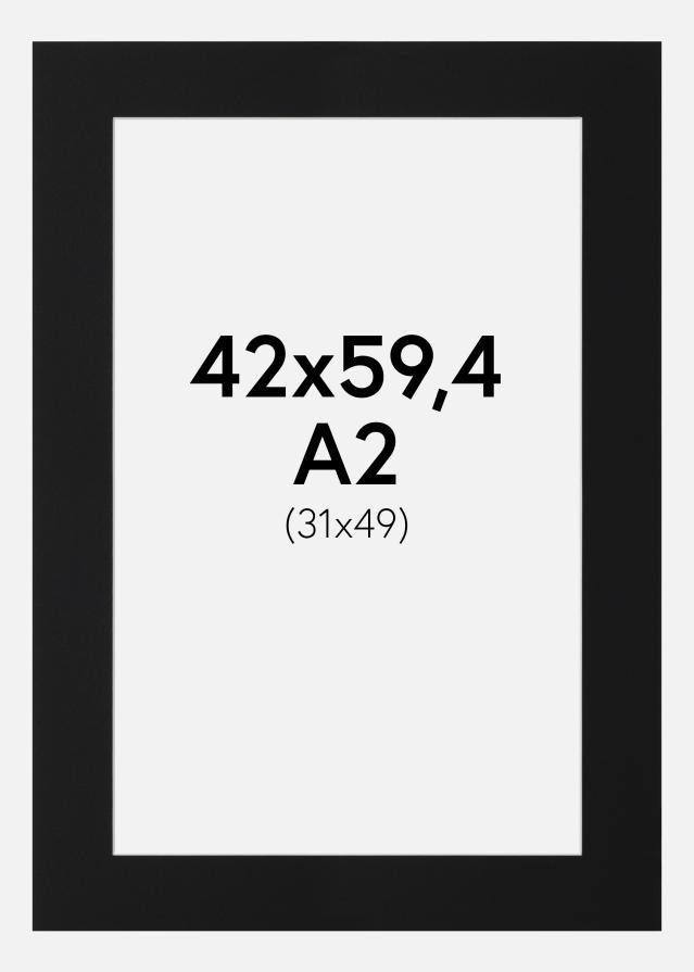 Paszpartu Fekete Standard (Fehér Mag) 42x59,4 cm (31x49)