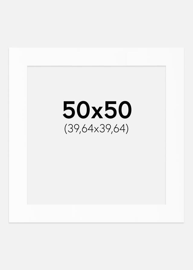 Paszpartu Standard fehér (fehér mag) 50x50 cm (39,64x39,64)