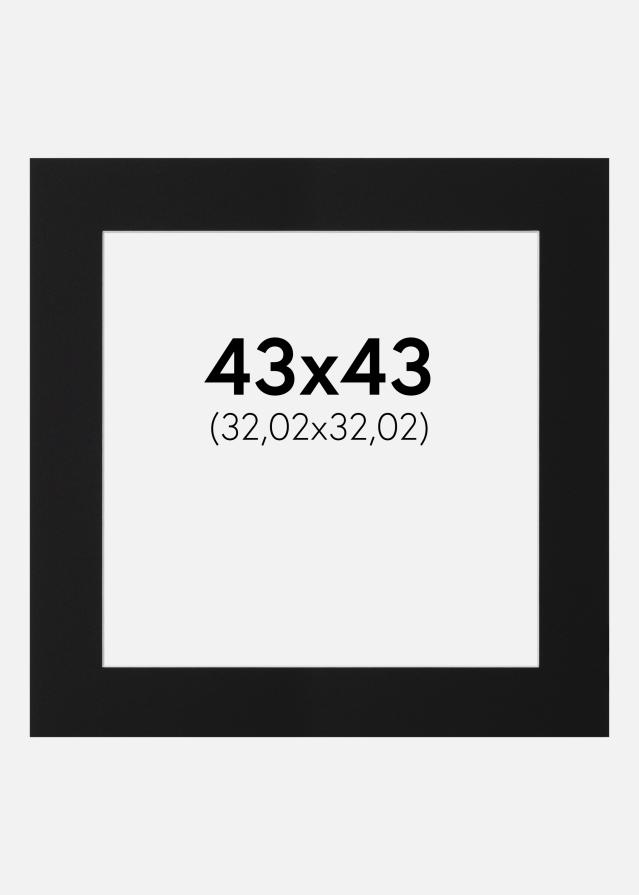 Paszpartu Fekete Standard (Fehér Mag) 43x43 cm (32,02x32,02)