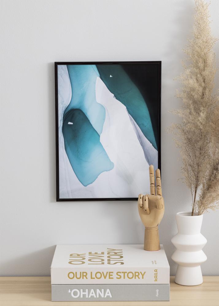 Keret New Lifestyle Espresso Brown 30x40 cm - Paszpartu Fekete 21x29,7 cm (A4)