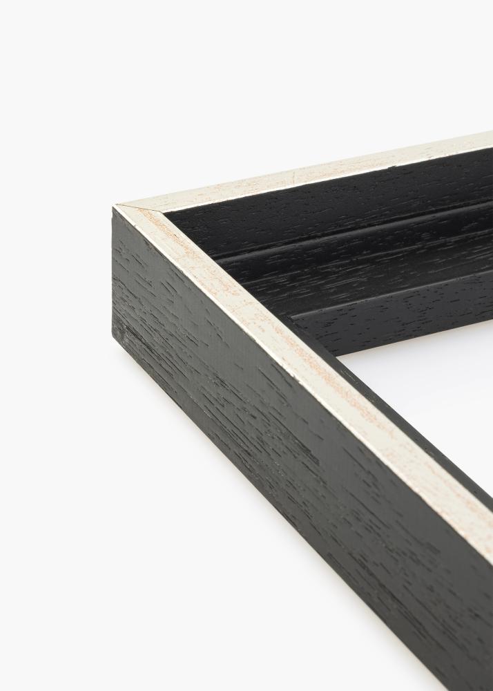 Vászonkeret Lexington Fekete / Ezüst 30x30 cm