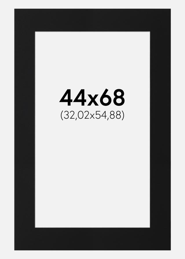 Paszpartu Fekete Standard (Fehér Mag) 44x68 cm (32,02x54,88)