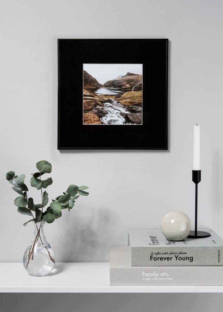 Paszpartu XL Fekete Fehér él 50x50 cm (29x29)