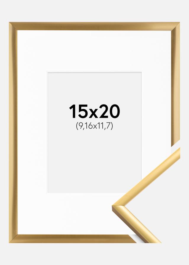 Keret New Lifestyle Shiny Gold 15x20 cm - Paszpartu Fehér 4x5 inches