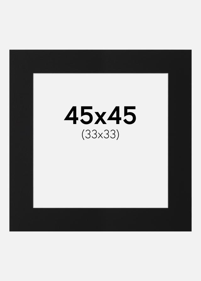 Paszpartu Fekete Standard (Fehér Mag) 45x45 cm (33x33)