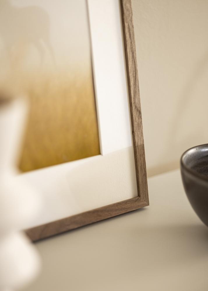 Keret Soul Walnut Veneer 13x18 cm - Paszpartu Fehér 9x12 cm