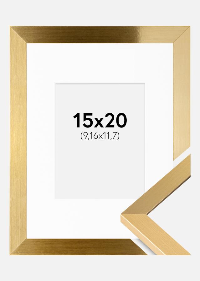Keret Selection Arany 15x20 cm - Paszpartu Fehér 4x5 inches