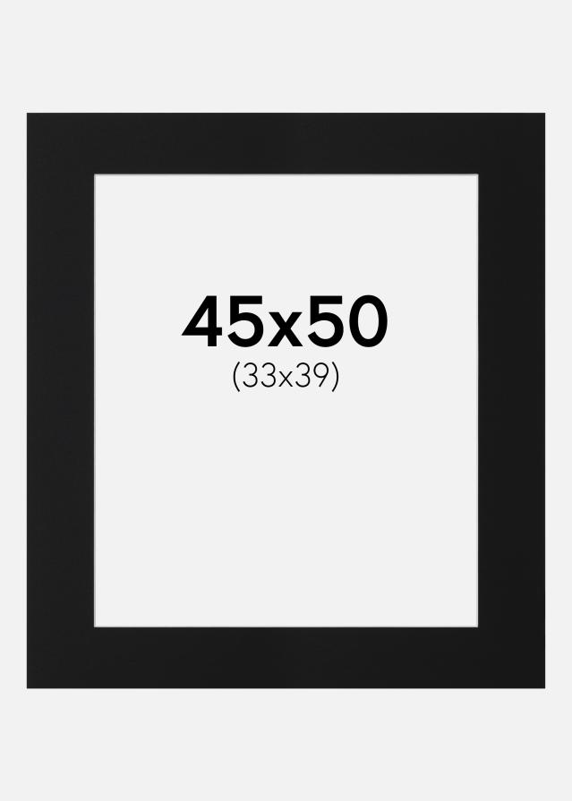 Paszpartu Fekete Standard (Fehér Mag) 45x50 cm (33x39)