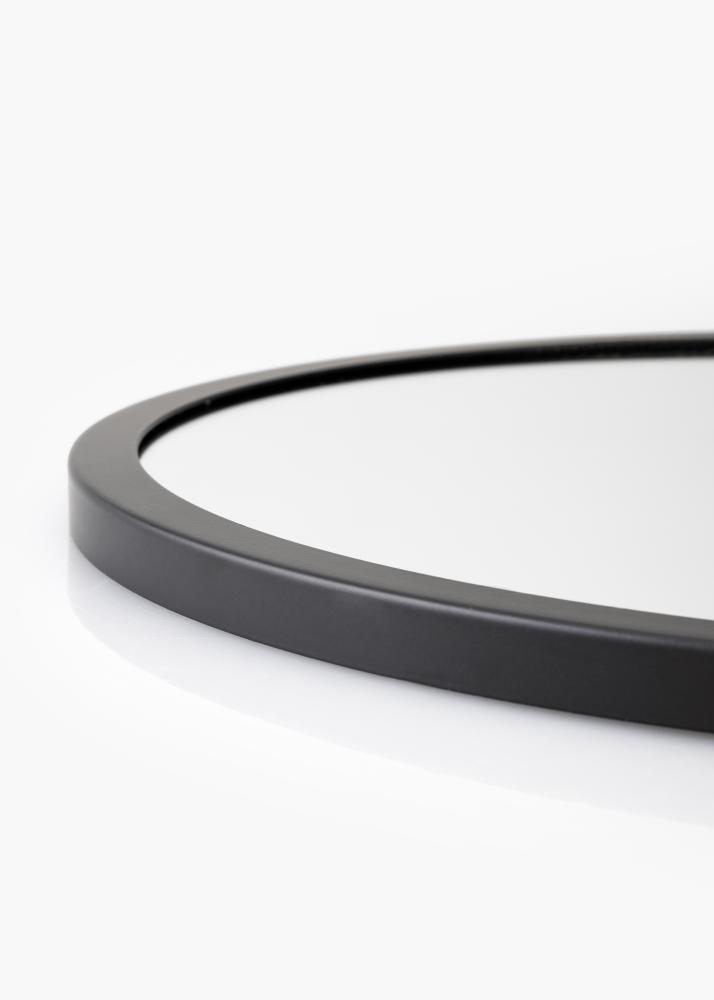 KAILA Kerek Tükör Rope - Fekete 30 cm Ø