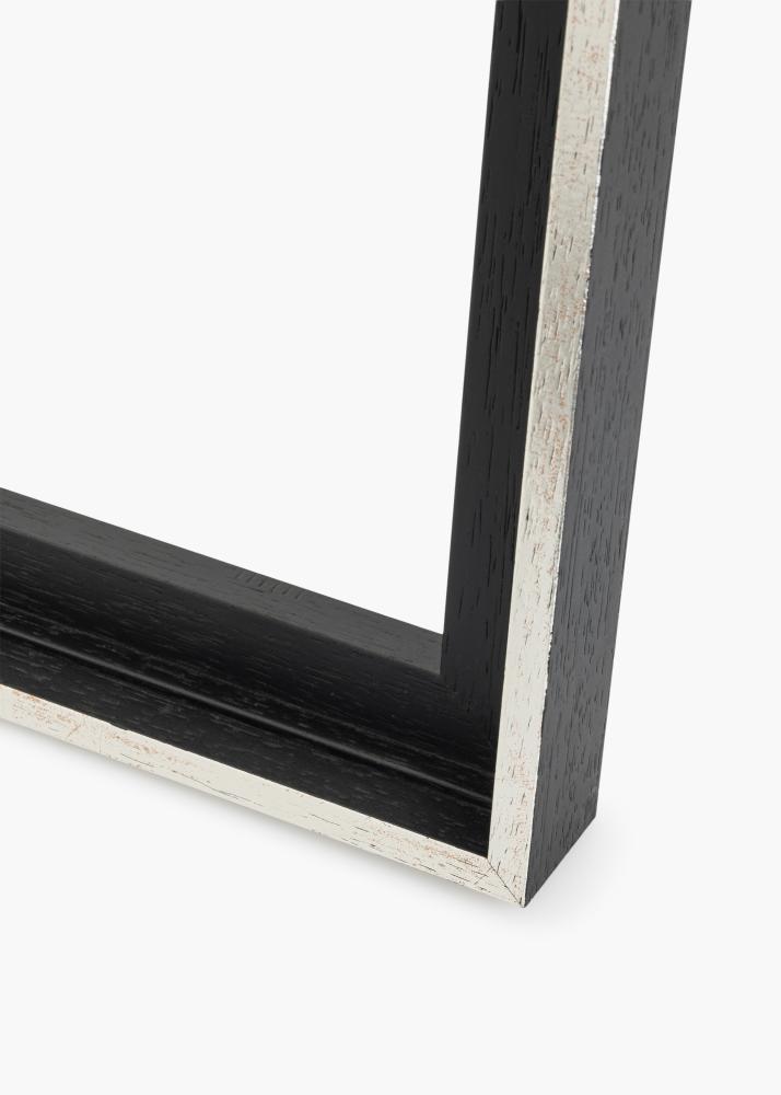 Vászonkeret Lexington Fekete / Ezüst 30x30 cm