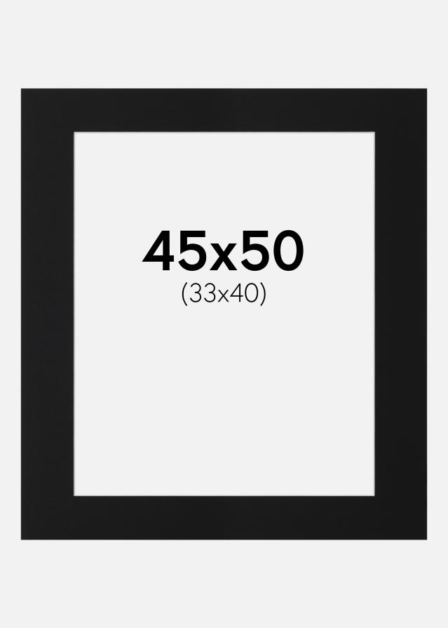 Paszpartu Fekete Standard (Fehér Mag) 45x50 cm (33x40)
