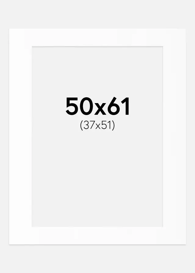 Paszpartu Standard fehér (fehér mag) 50x61 cm (37x51)