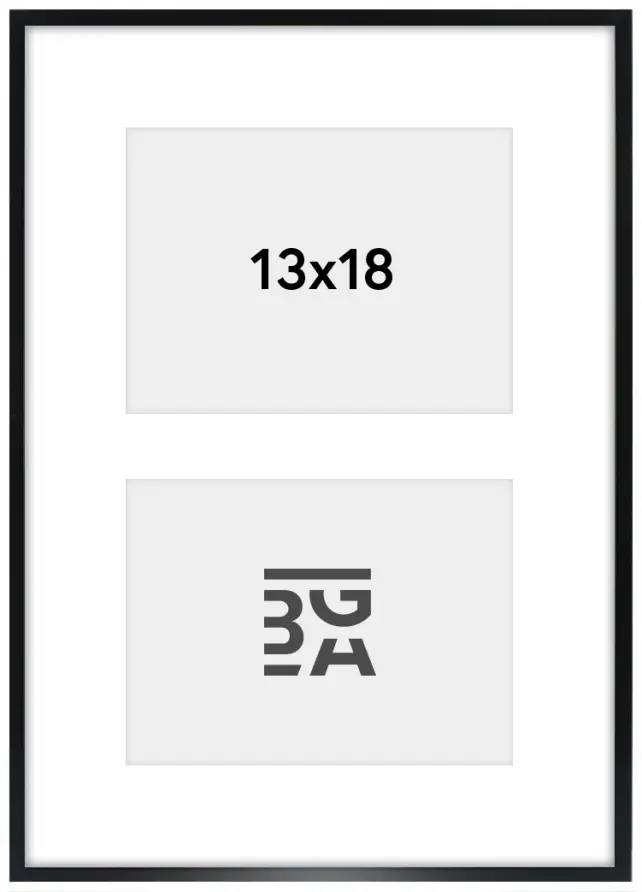 Edsbyn Kollázs keret XXIV Fekete - 2 Képek (13x18 cm)
