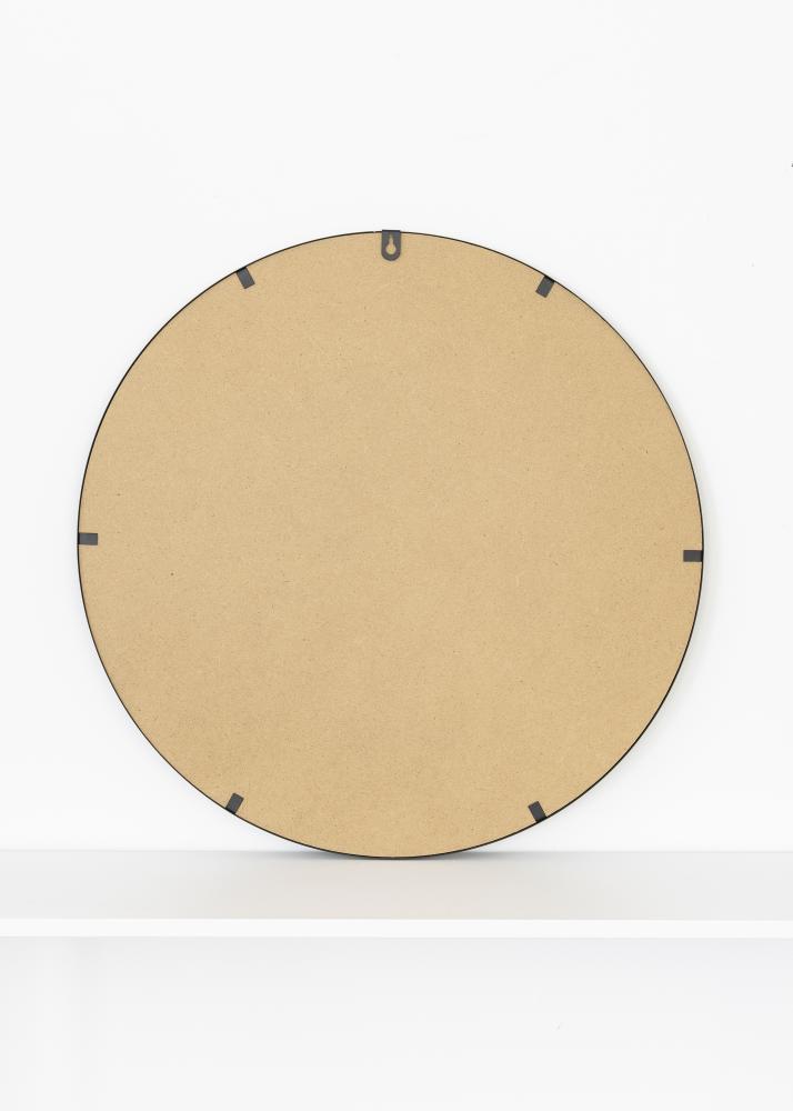 KAILA Kerek Tükör Triangles - Fekete 55 cm Ø