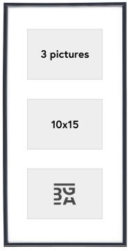 Galeria Kollázs keret Fekete - 3 Képek (10x15 cm)