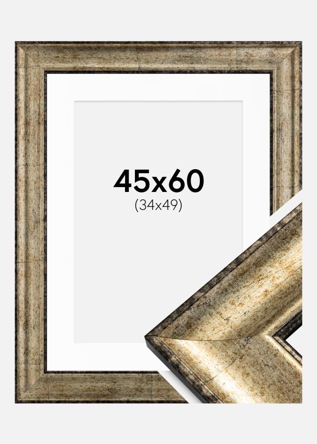 Keret Saltsjöbaden Antik arany 45x60 cm - Paszpartu Fehér 35x50 cm