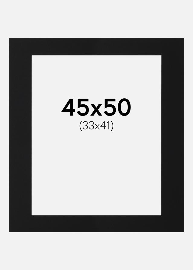 Paszpartu Fekete Standard (Fehér Mag) 45x50 cm (33x41)