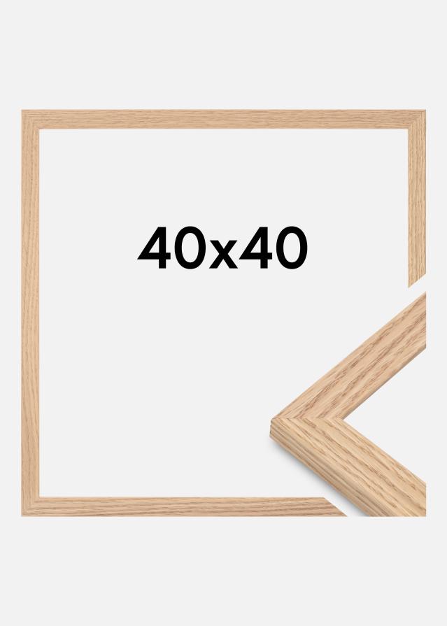 Keret Tidlös Akrilüveg Tömör Tölgy 40x40 cm