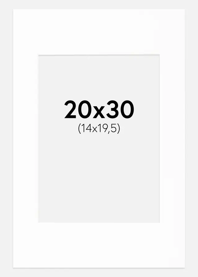 Paszpartu Canson Fehér Fehér él 20x30 cm (14x19,5)