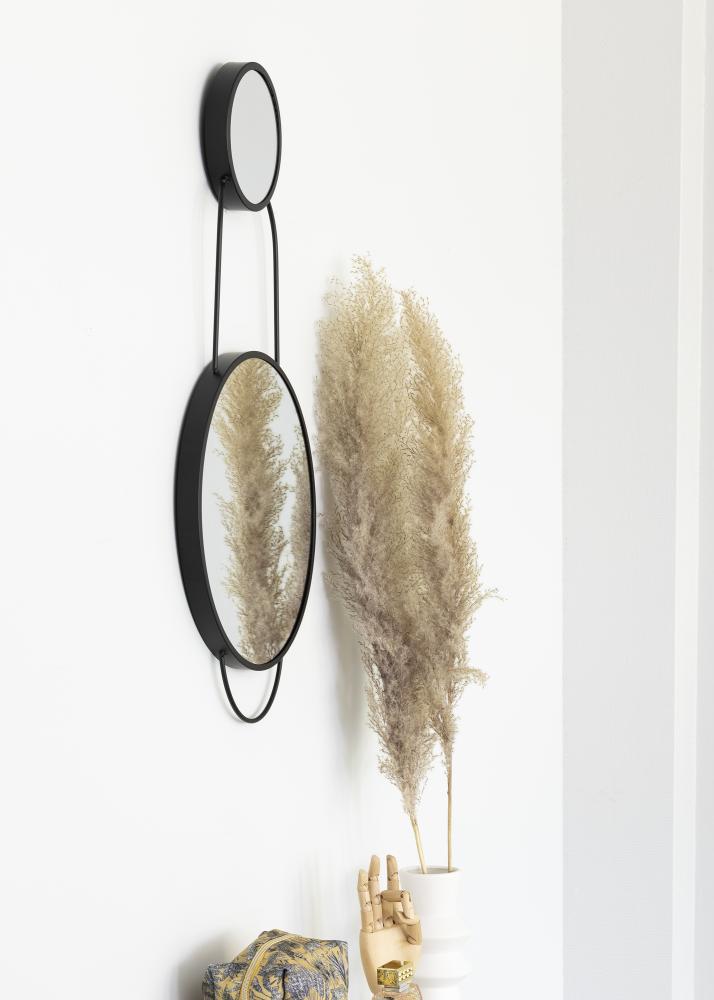 KAILA Tükör Combination - Fekete 35x71 cm