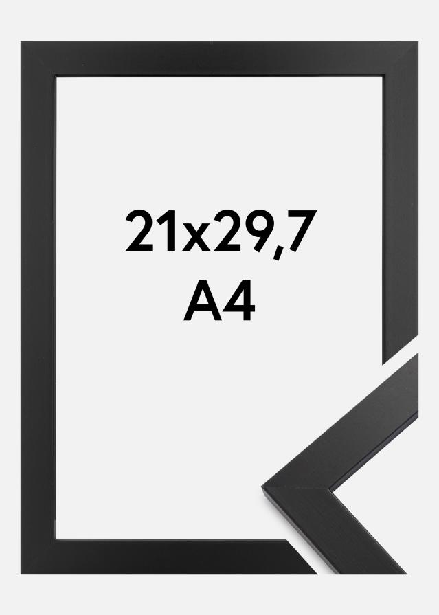 Keret Black Wood Prémium Tükröződésmentes 21x29,7 cm (A4)