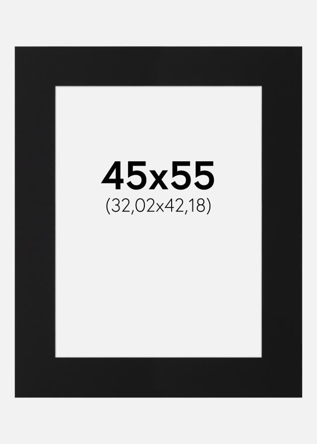 Paszpartu Fekete Standard (Fehér Mag) 45x55 cm (32,02x42,18)