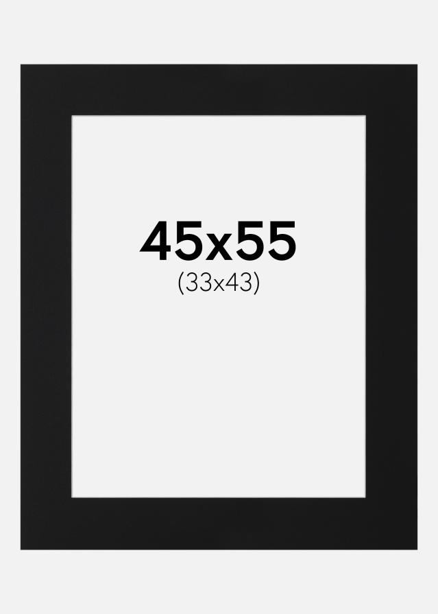 Paszpartu Fekete Standard (Fehér Mag) 45x55 cm (33x43)