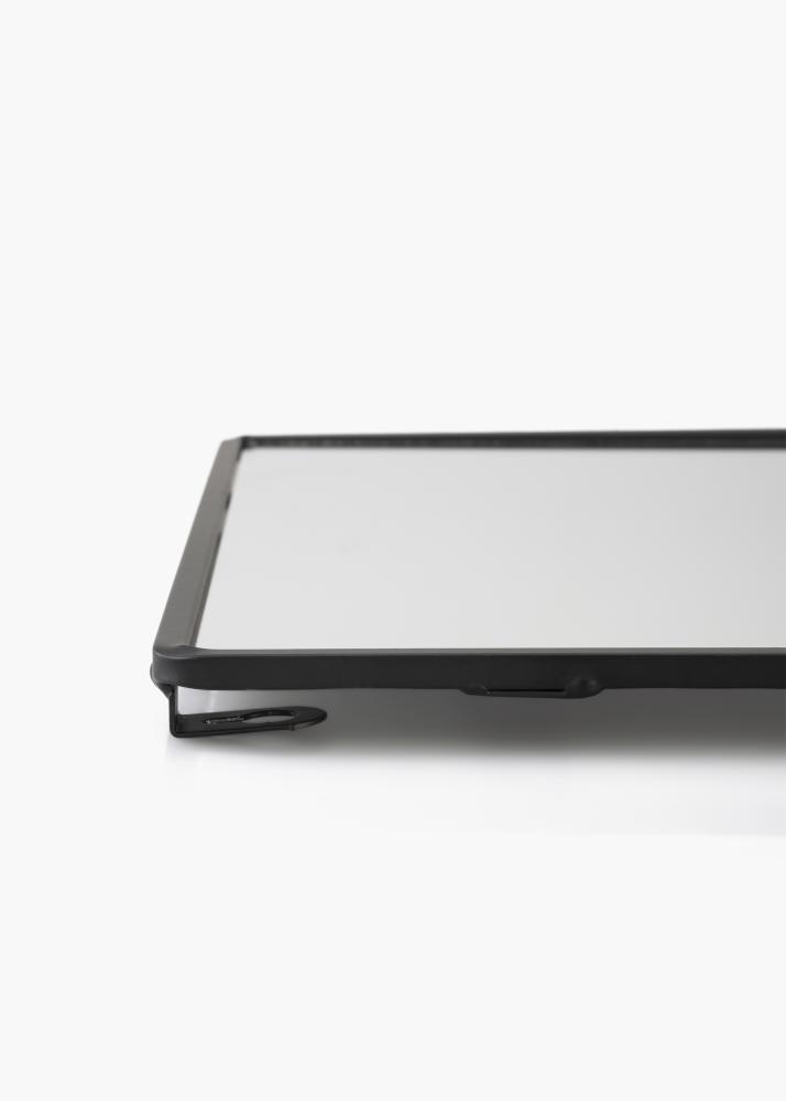 KAILA Tükör val polc - Fekete 31x60 cm