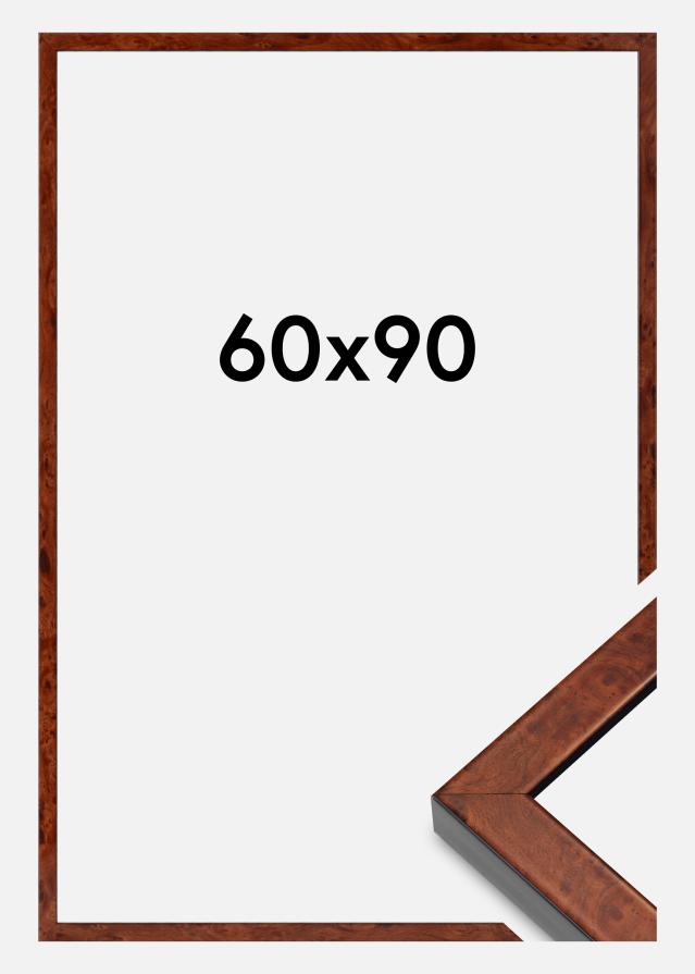 Keret Hermes Akrilüveg Burr Walnut 60x90 cm