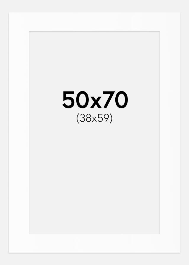 Paszpartu Standard fehér (fehér mag) 50x70 cm (38x59)