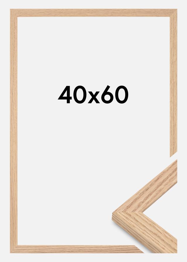 Keret Tidlös Akrilüveg Tömör Tölgy 40x60 cm