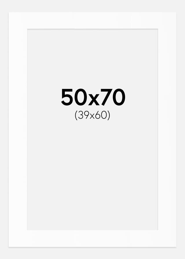 Paszpartu Standard fehér (fehér mag) 50x70 cm (39x60)