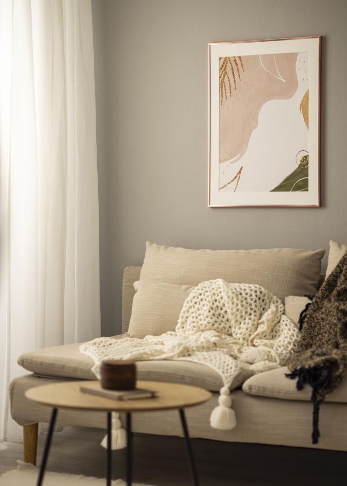 Keret Poszter Frame Aluminum Akrilüveg Rozé arany 70x100 cm