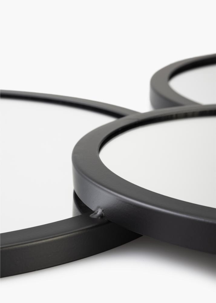 KAILA Tükör Bubbles - Fekete 72x43 cm