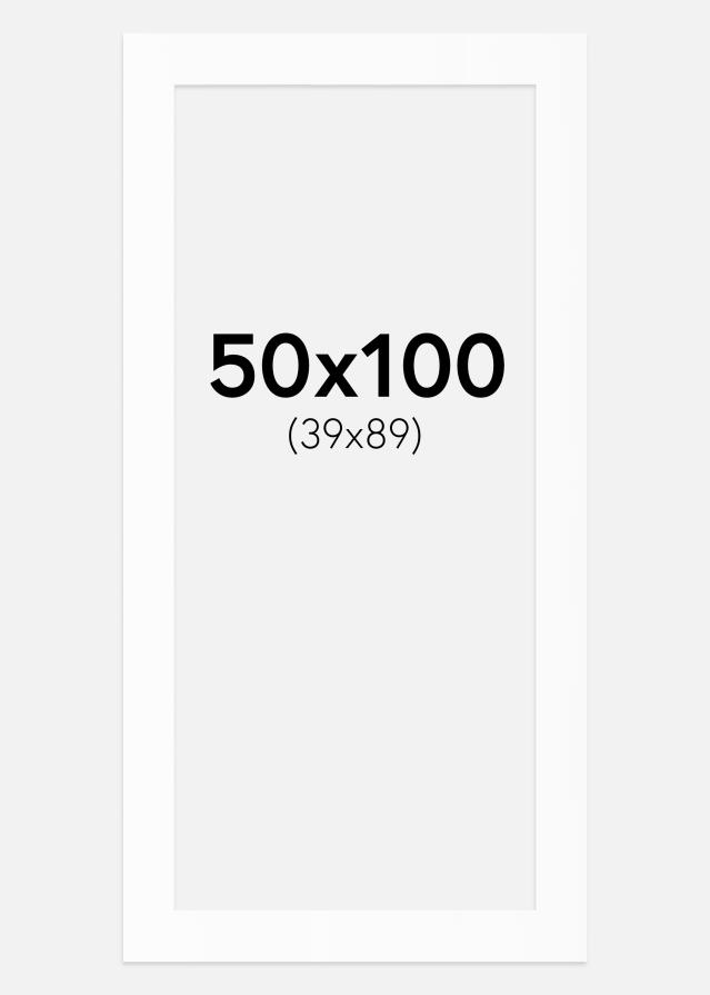 Paszpartu Standard fehér (fehér mag) 50x100 cm (39x89)